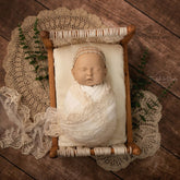 Macrame Royal Vintage Style Bed | Wooden Decorative | Natural Brown
